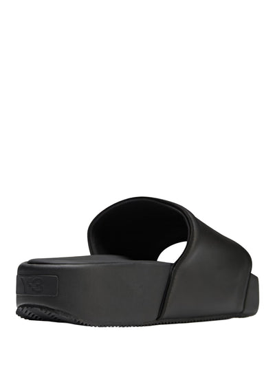 adidas Y-3 – Plateau-Slides in Schwarz