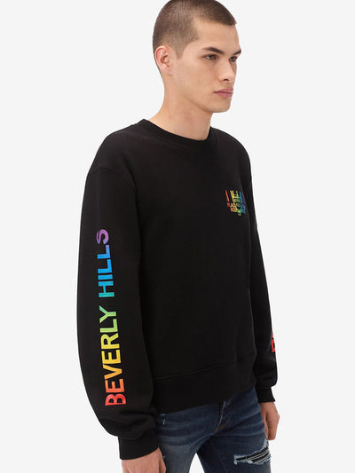 Amiri – Exklusives, bedrucktes Beverly Hills-Sweatshirt in Schwarz