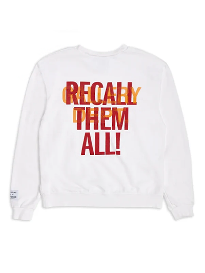 Gallery Dept – G Ball – Weißes Sweatshirt mit Rundhalsausschnitt