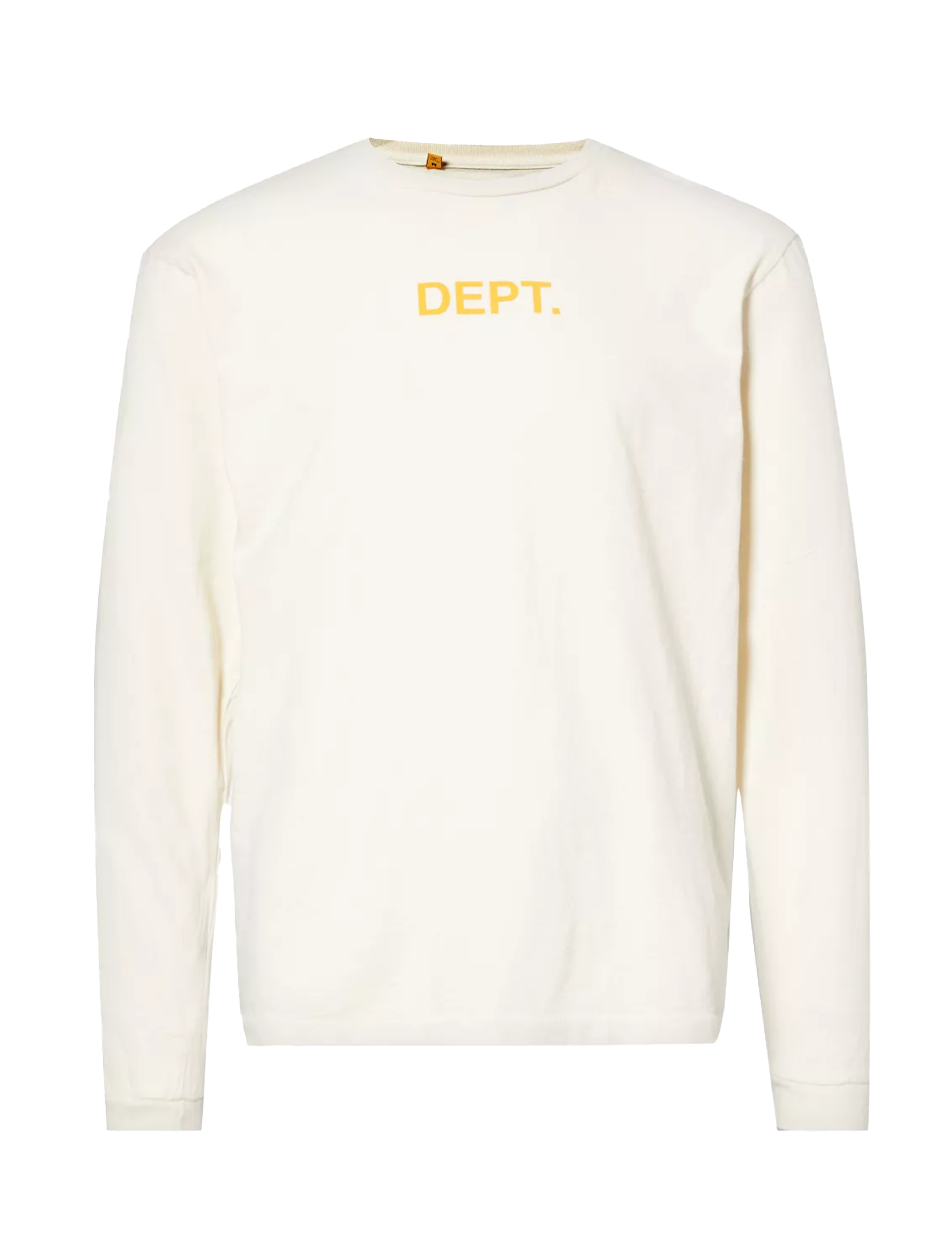 Gallery Dept – Langärmliges T-Shirt mit Dept-Logo in Creme