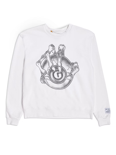 Gallery Dept – G Ball – Weißes Sweatshirt mit Rundhalsausschnitt