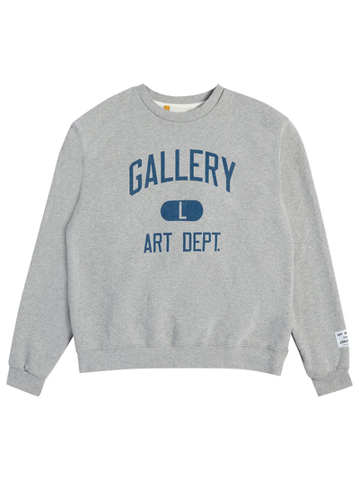 Gallery Dept – Art Dept – Sweatshirt mit Rundhalsausschnitt in Heidegrau