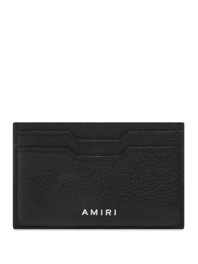 Amiri – Iconic – Kartenetui mit geprägtem Logo in Schwarz