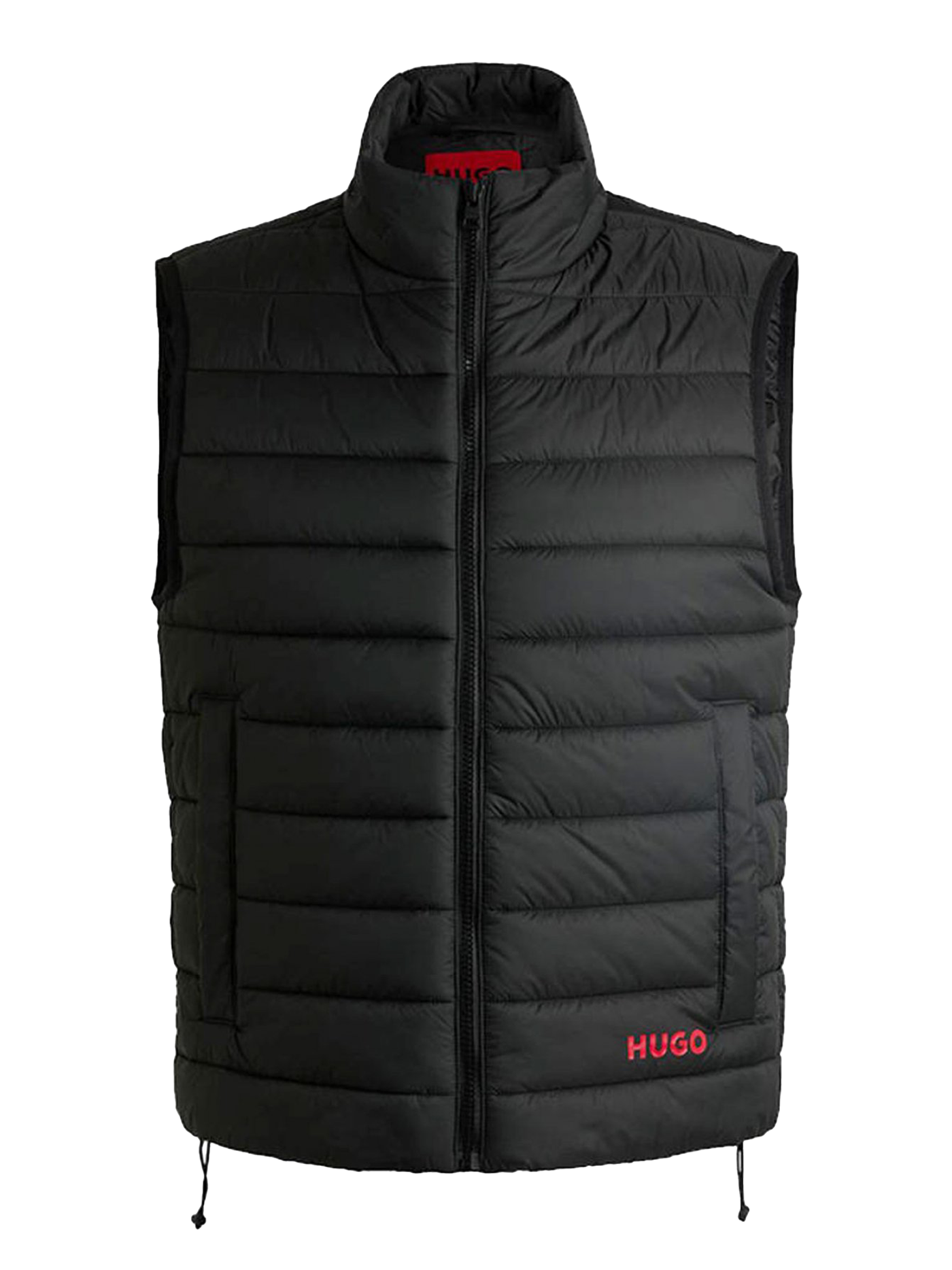 Hugo Boss – Gefütterte Weste „Brentino2341“ in Schwarz