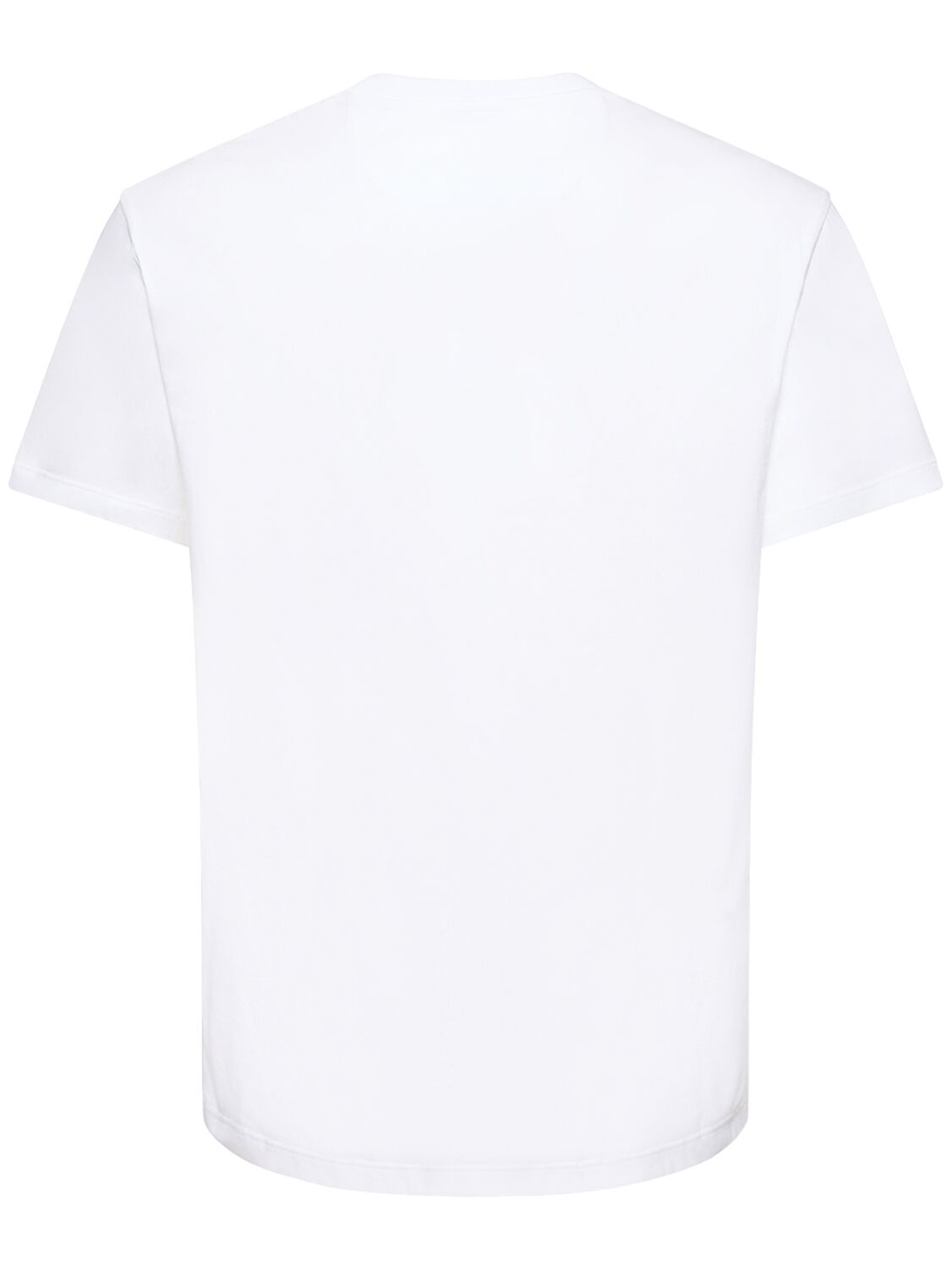Valentino – Weißes T-Shirt mit VLogo-Signature-Patch