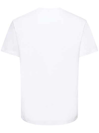 Valentino – Weißes T-Shirt mit VLogo-Signature-Patch
