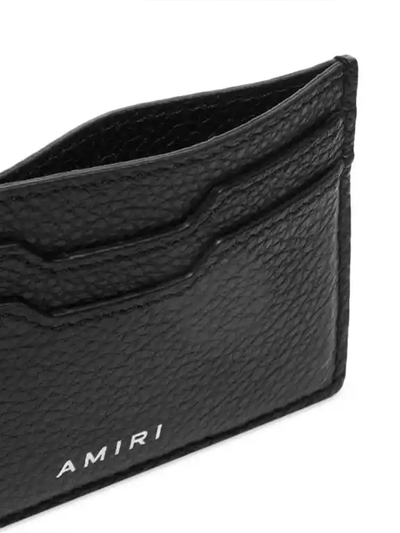 Amiri – Iconic – Kartenetui mit geprägtem Logo in Schwarz