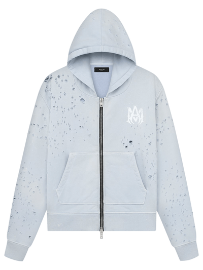 Amiri – Washed MA Shotgun-Kapuzenpullover in Grau