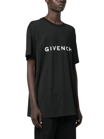 Givenchy – Übergroßes T-Shirt mit Archetype-Logoprint in Schwarz