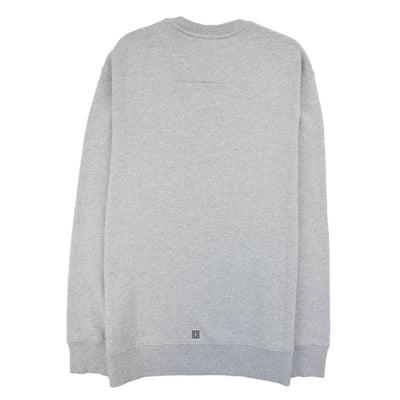 Givenchy – Schmal geschnittenes Sweatshirt „Archetype“ aus Fleece in Hellgrau
