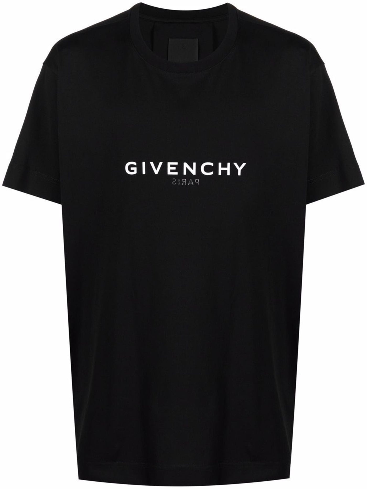 Givenchy – Oversize-T-Shirt mit Reverse-Paris-Logoprint in Schwarz