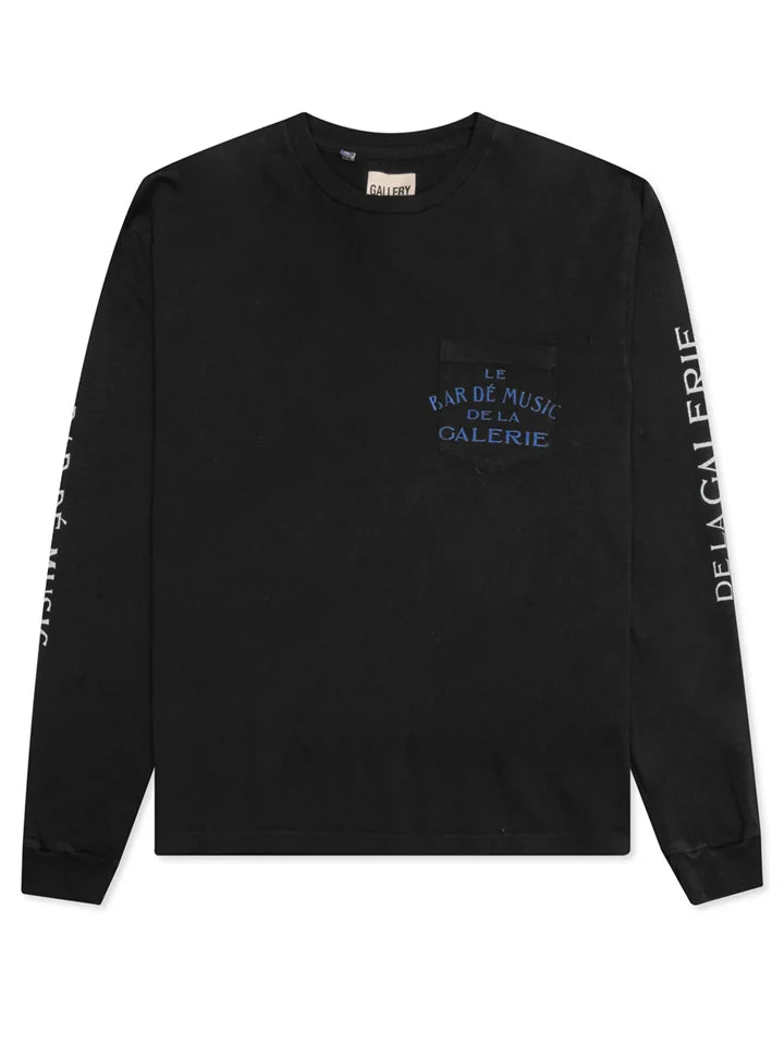 Gallery Dept – „Le Bar“ Langärmliges T-Shirt in Schwarz