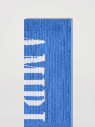 Amiri Core Logo-Socken in Carolina-Blau