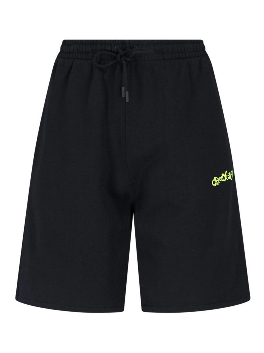 Off-White – Schwarze Sweatshorts mit Gegenpfeil