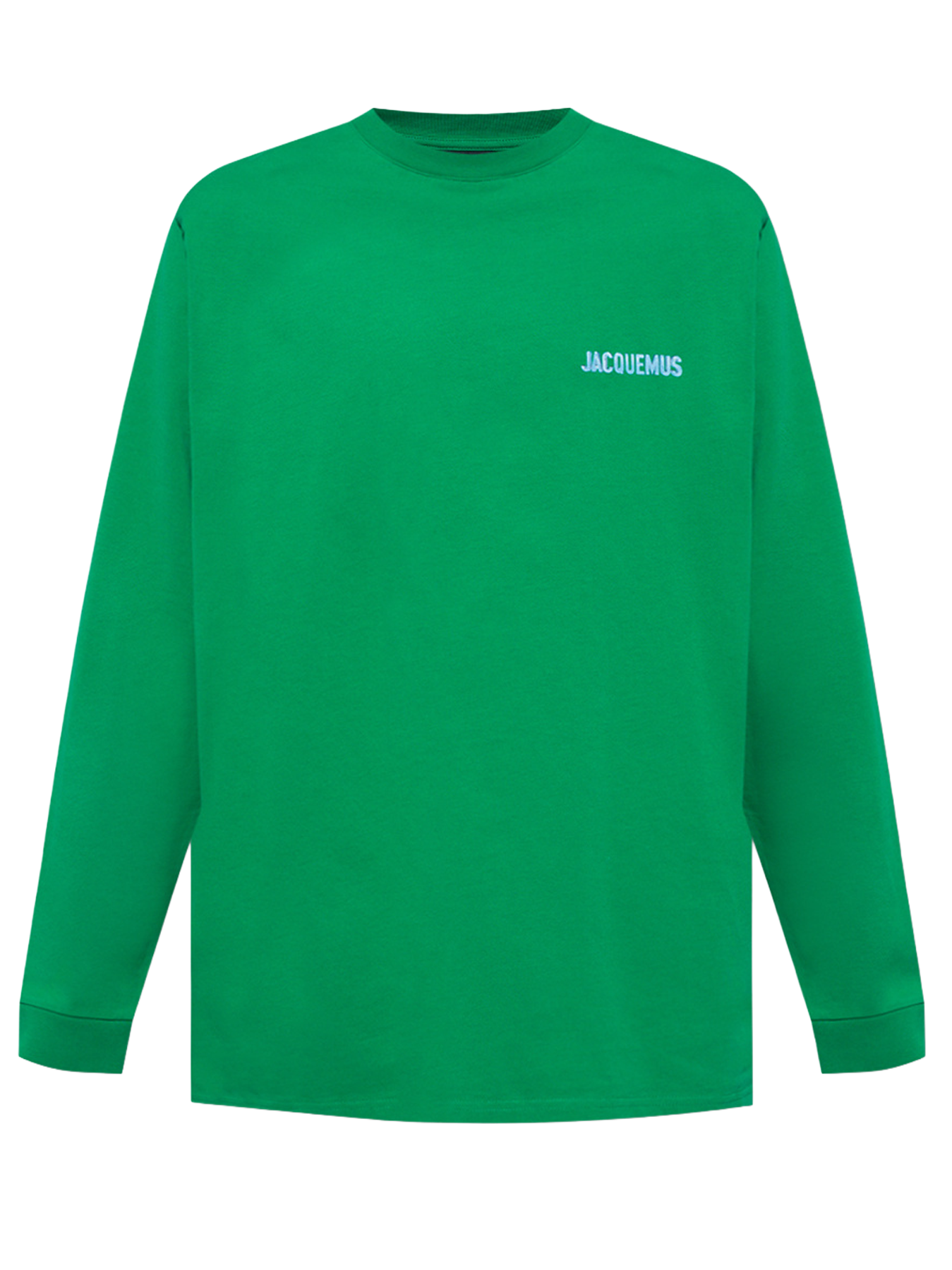 Jacquemus – Langärmliges T-Shirt mit „Le T-Shirt Gelo“-Print in Grün