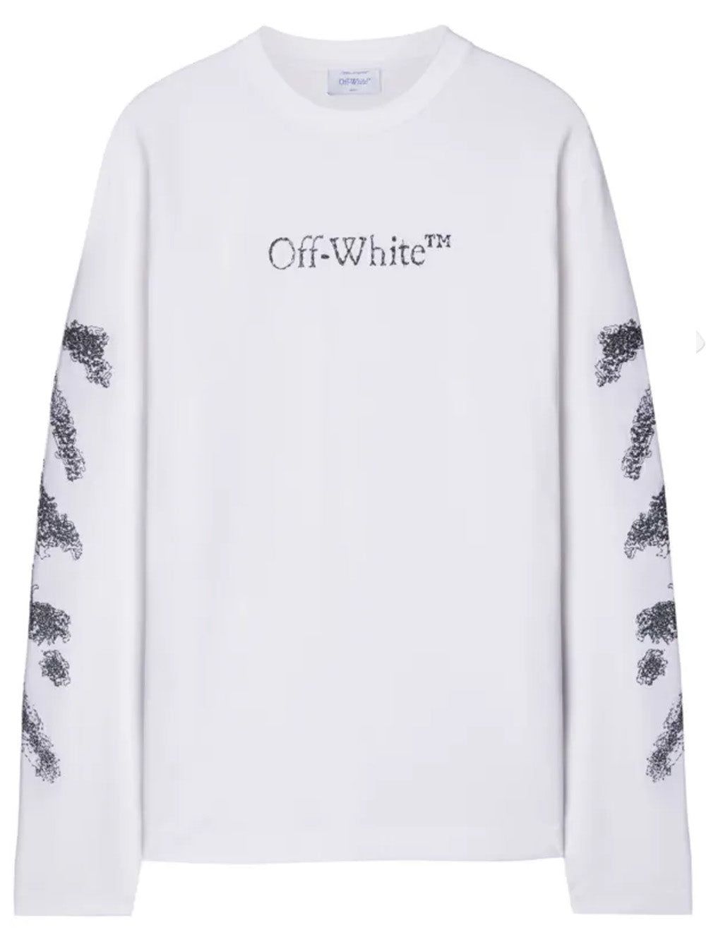 Off-White – Sweatshirt „Diags Bit Book“ in Weiß