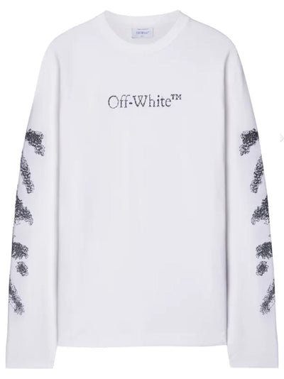 Off-White – Sweatshirt „Diags Bit Book“ in Weiß