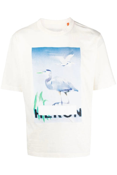 Heron Preston – Weißes T-Shirt mit Censored Heron-Aufdruck