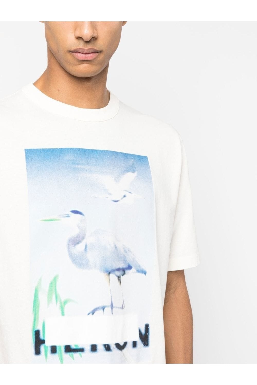 Heron Preston – Weißes T-Shirt mit Censored Heron-Aufdruck