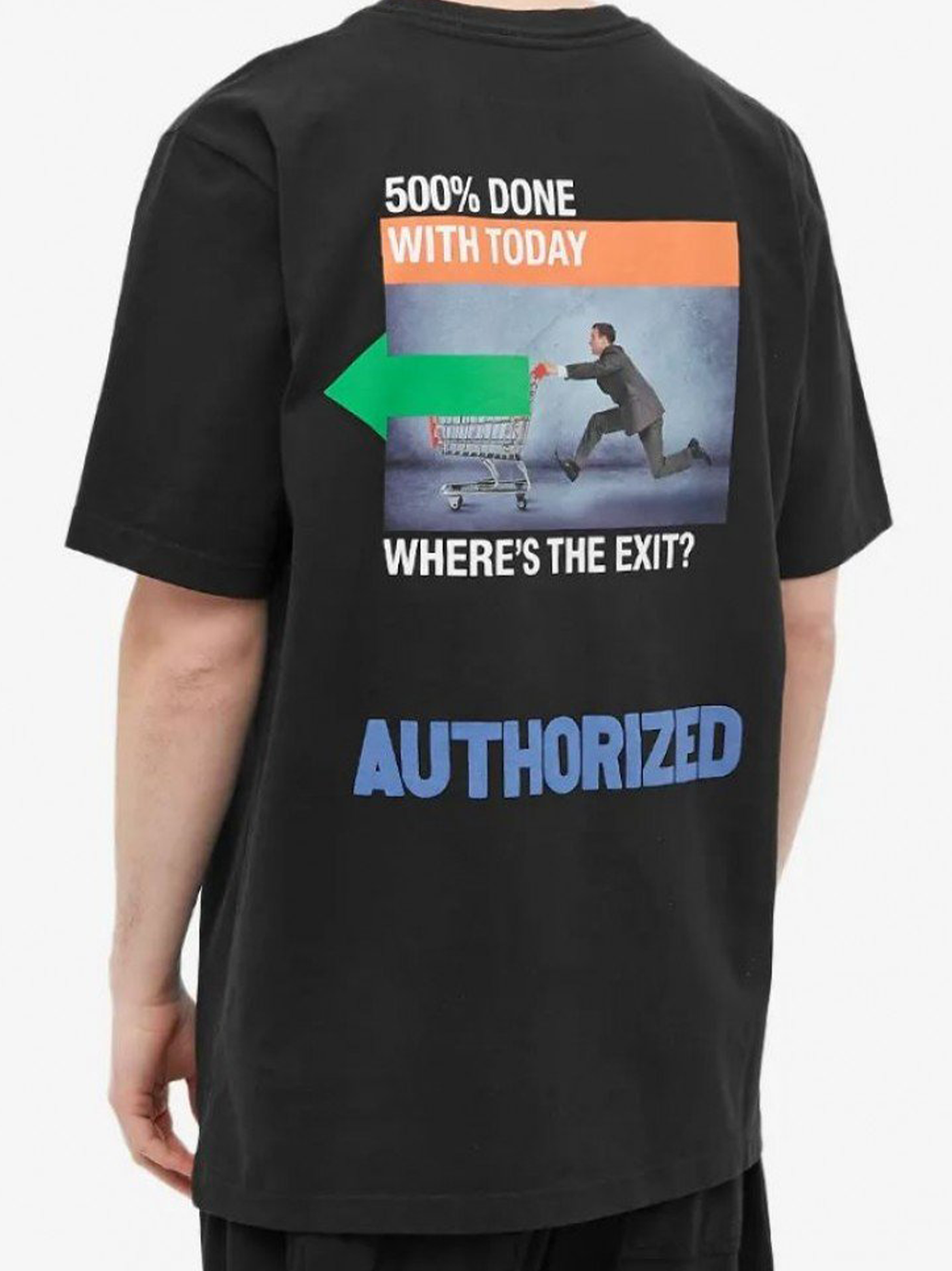 Heron AF – Autorisiertes Heron-T-Shirt mit Aufdruck in Schwarz