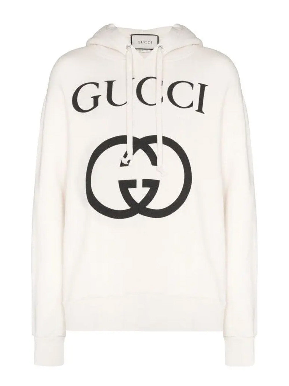 Gucci – Kapuzenpullover mit ineinandergreifendem G in Creme