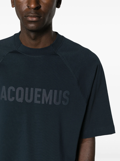 Jacquemus Le T-Shirt Typo Dunkelblau