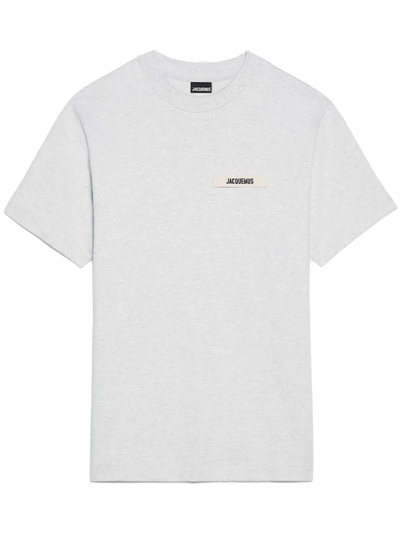 Jacquemus Le Gros Grain Logo T-Shirt Grau
