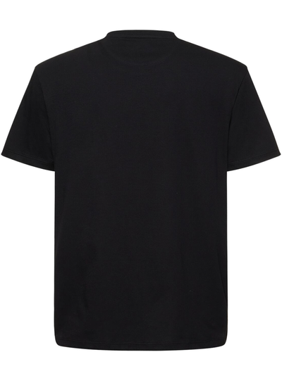 Valentino – Schwarzes T-Shirt mit VLogo-Signatur-Patch