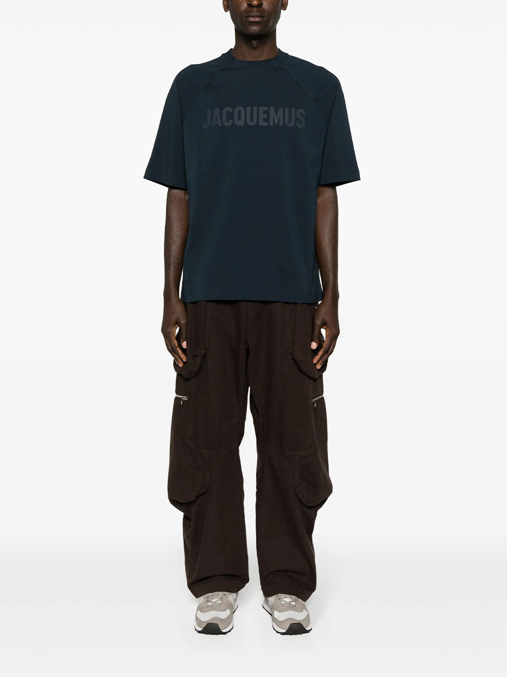Jacquemus Le T-Shirt Typo Dunkelblau