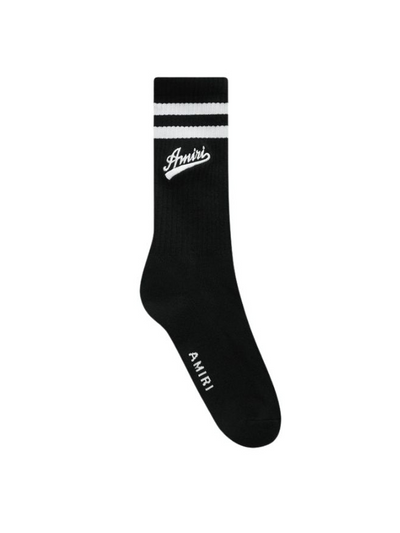 Amiri – Schwarze Socken mit Varsity-Schriftzug