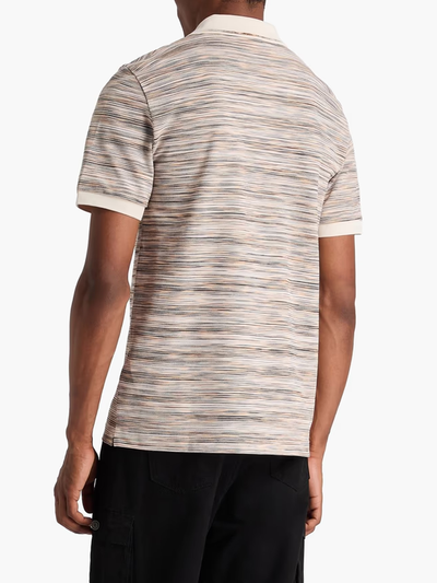 Missoni Space Dyed Poloshirt in Orange Beige