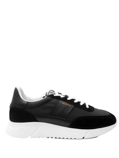 Axel Arigato – Genesis – Wildleder-Sneaker in Schwarz/Weiß