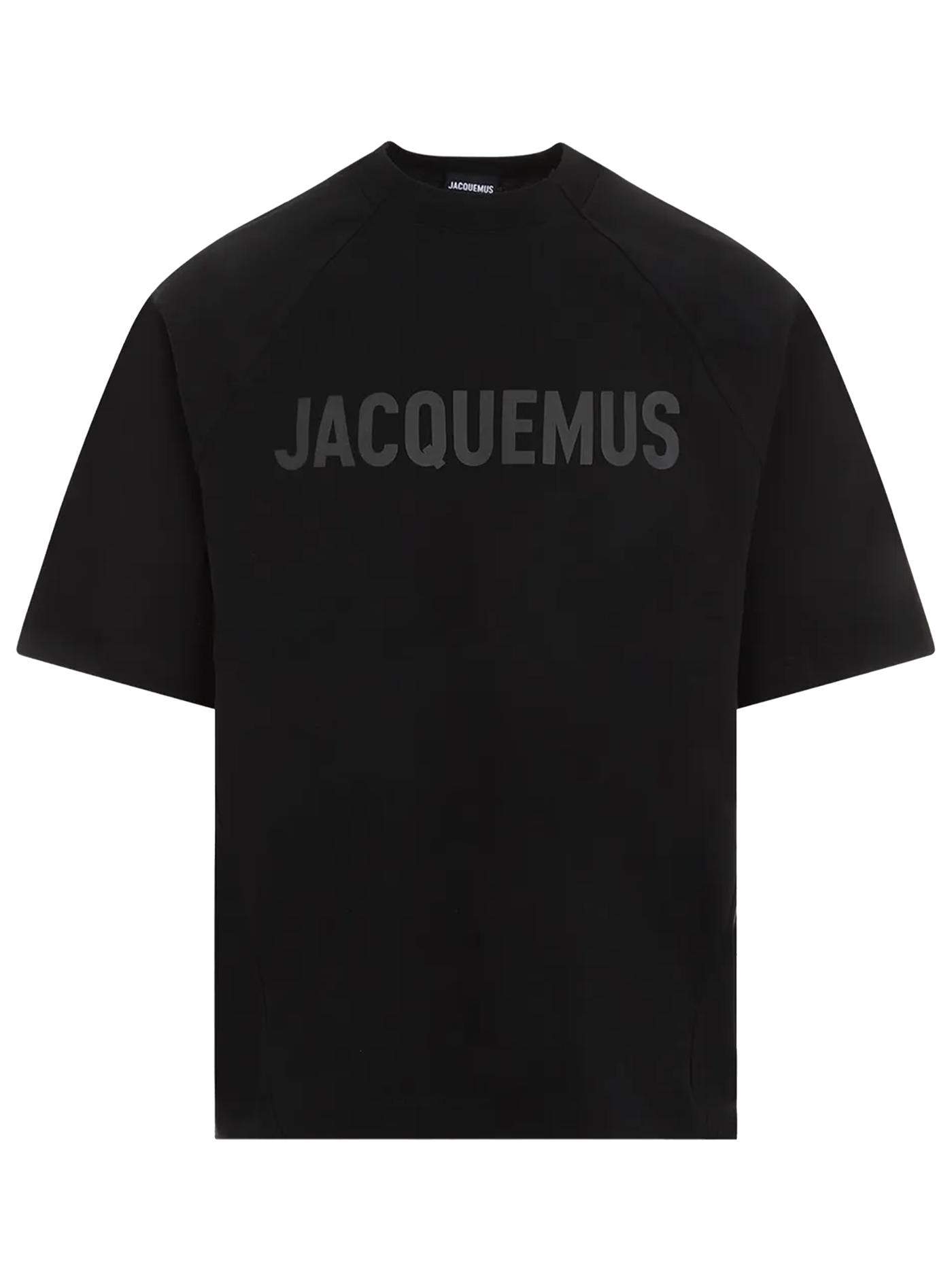 Jacquemus – Oversize-T-Shirt mit „Le Typo“-Logodruck in Schwarz