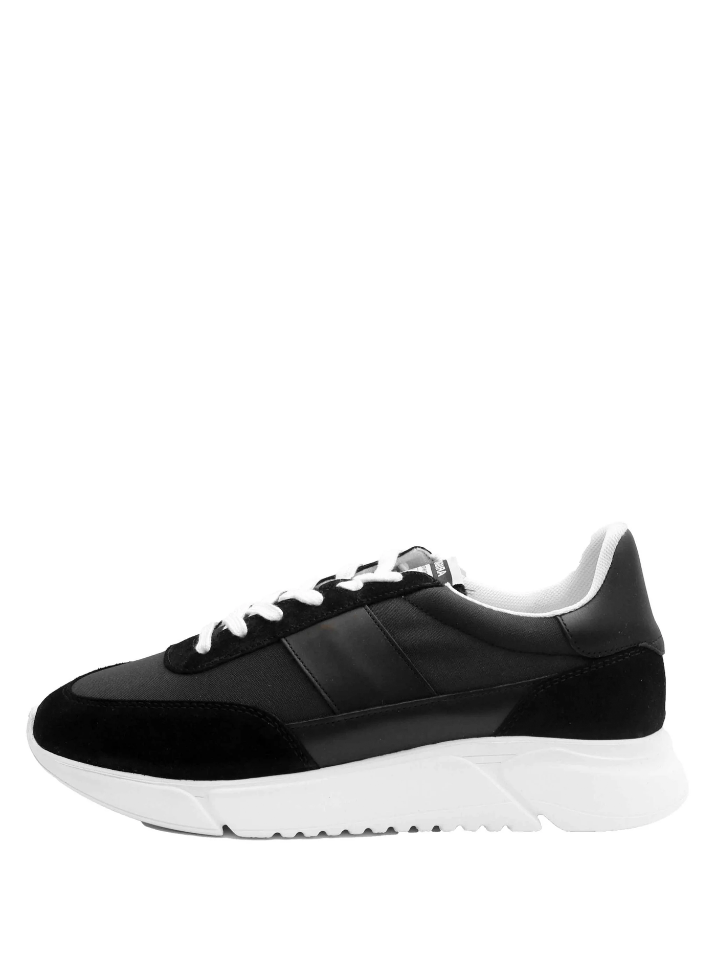 Axel Arigato – Genesis – Wildleder-Sneaker in Schwarz/Weiß