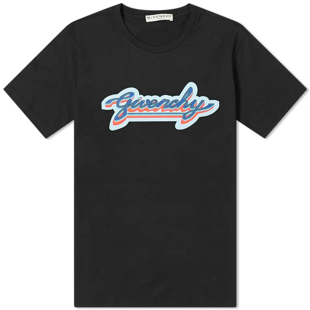 Givenchy Retro-Logo-T-Shirt Schwarz
