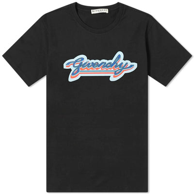 Givenchy Retro-Logo-T-Shirt Schwarz
