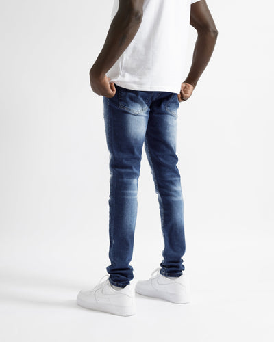 Magiri „Montpellier“ zerrissene Jeans im Used-Look in Blau