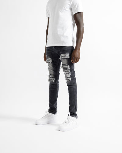 Magiri „Nanterre“ Jeans im Used-Look in Grau