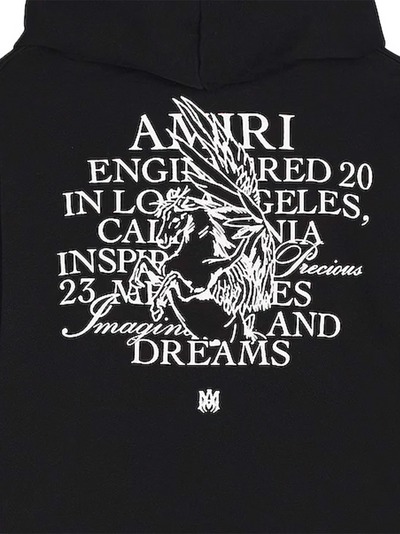 Amiri – Bedruckter Kapuzenpullover „Precious Memories“ in Schwarz