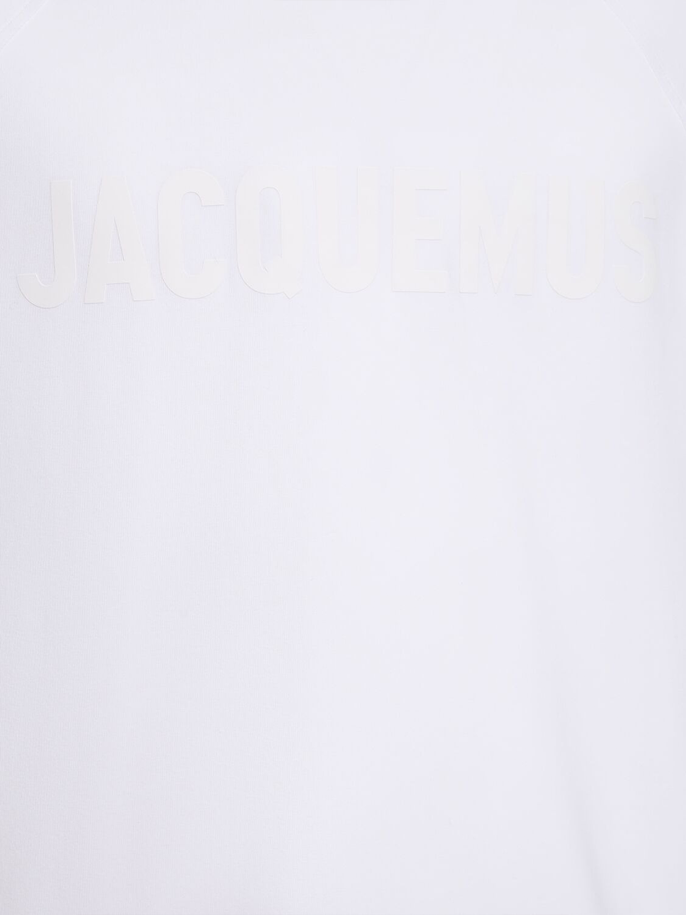 Jacquemus – Oversize-T-Shirt mit „Le Typo“-Logodruck in Weiß
