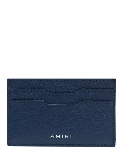Amiri – Iconic – Kartenetui mit geprägtem Logo in Marineblau