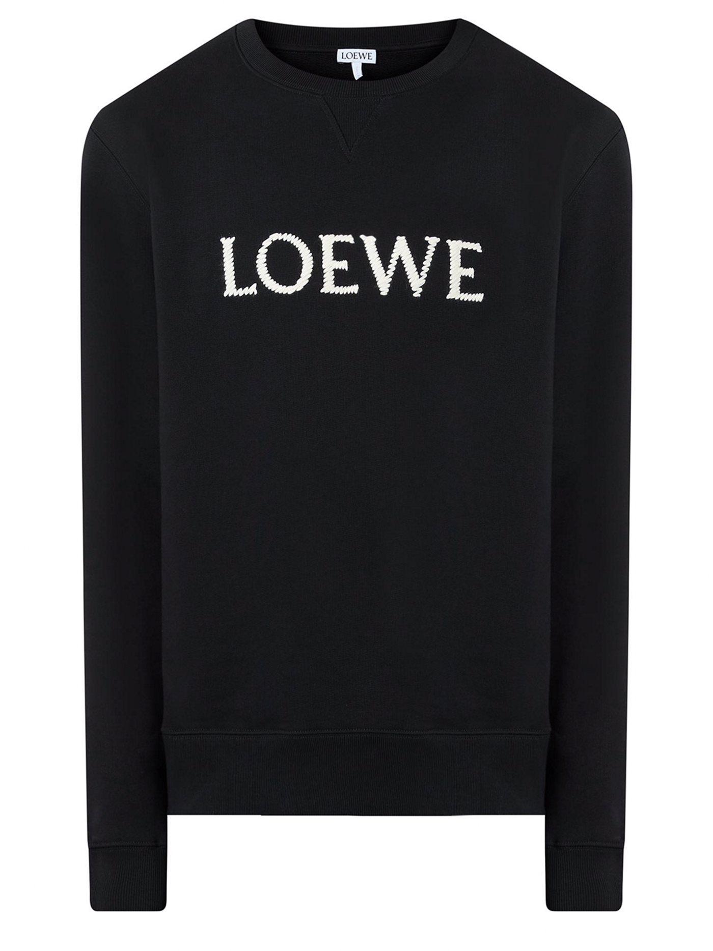 Loewe – Schwarzes Sweatshirt mit Logo-Stickerei