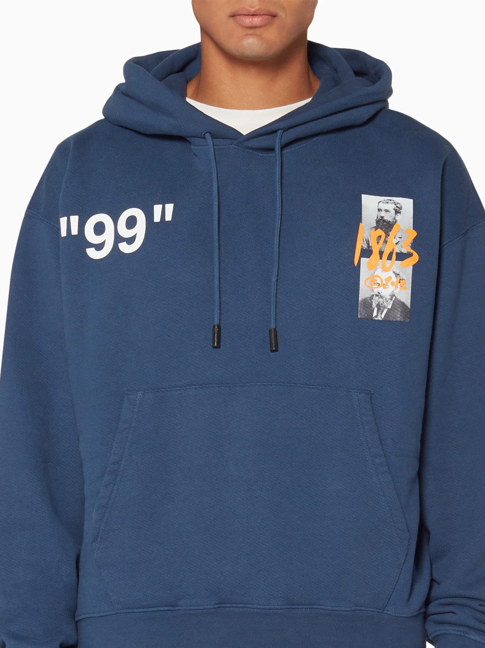 Off-White – Impressionism 99 – Kapuzenpullover in Marineblau