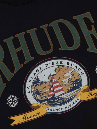 Rhude „Monaco Regatta“-T-Shirt in Schwarz
