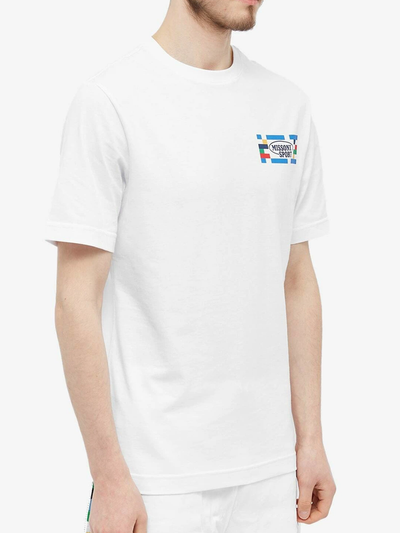Missoni Sport – Weißes T-Shirt mit kleinem Logo