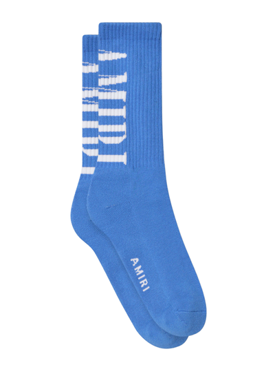 Amiri Core Logo-Socken in Carolina-Blau