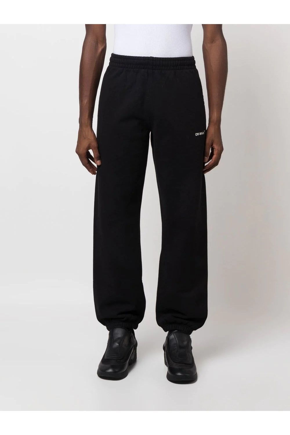 Off-White – Schwarze Jogginghose mit Kettenpfeilen-Print
