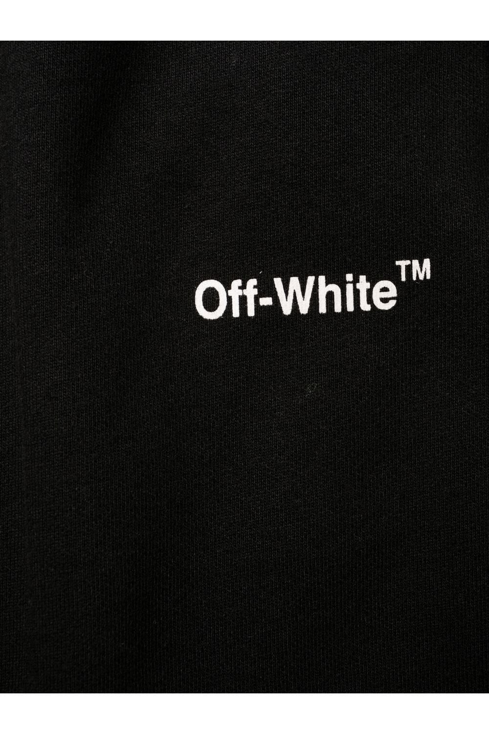 Off-White – Schwarze Jogginghose mit Kettenpfeilen-Print