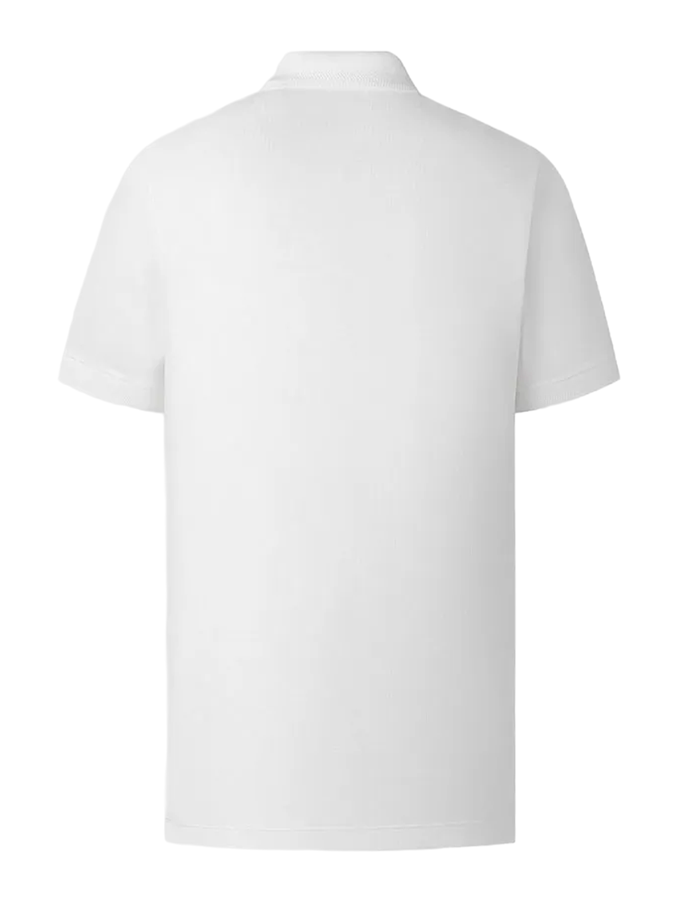 Burberry – Equestrian Knight – Poloshirt mit gesticktem Logo in Weiß