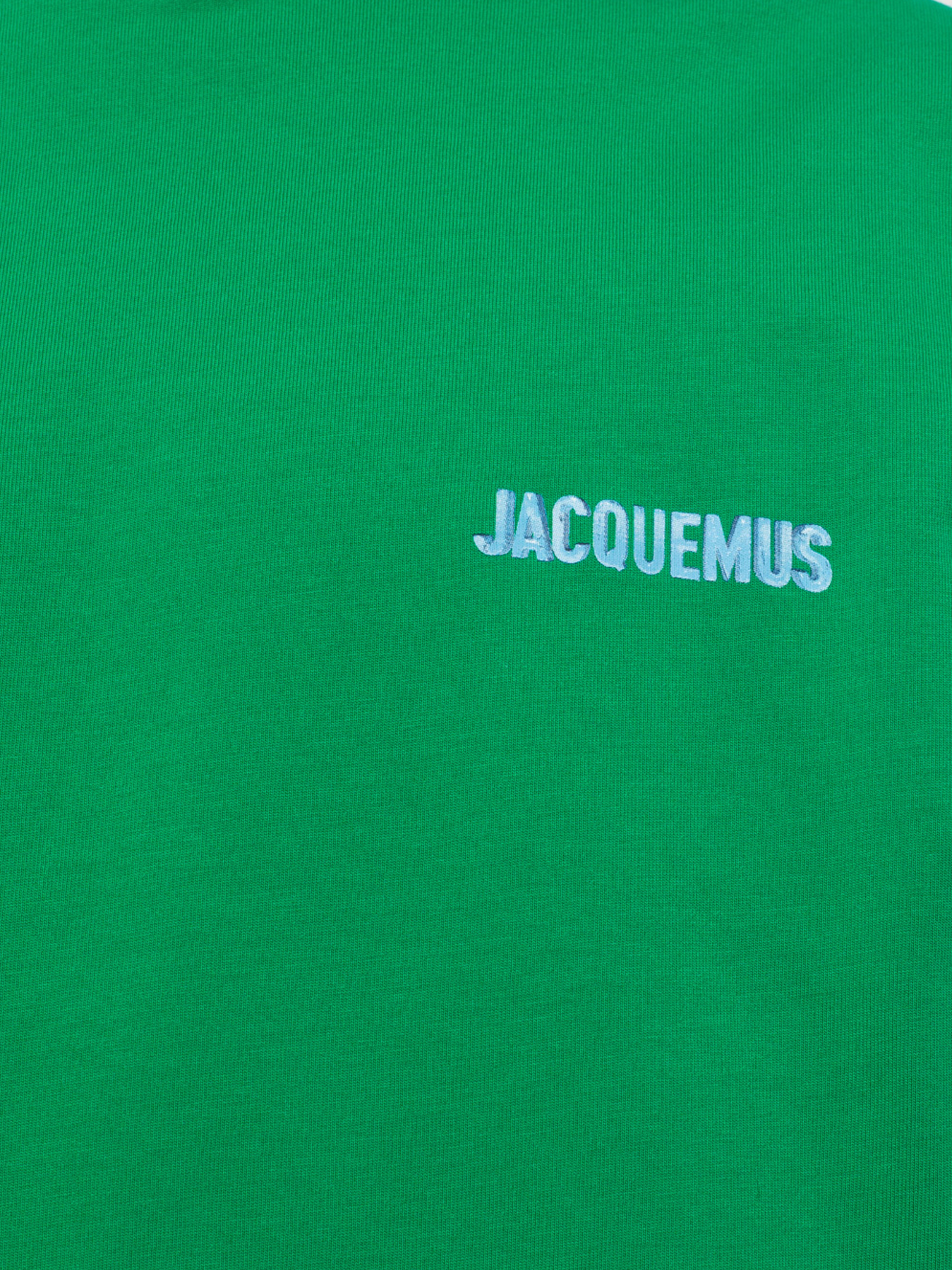 Jacquemus – Langärmliges T-Shirt mit „Le T-Shirt Gelo“-Print in Grün